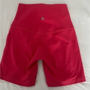 Lululemon Align high rise shorts 6 in